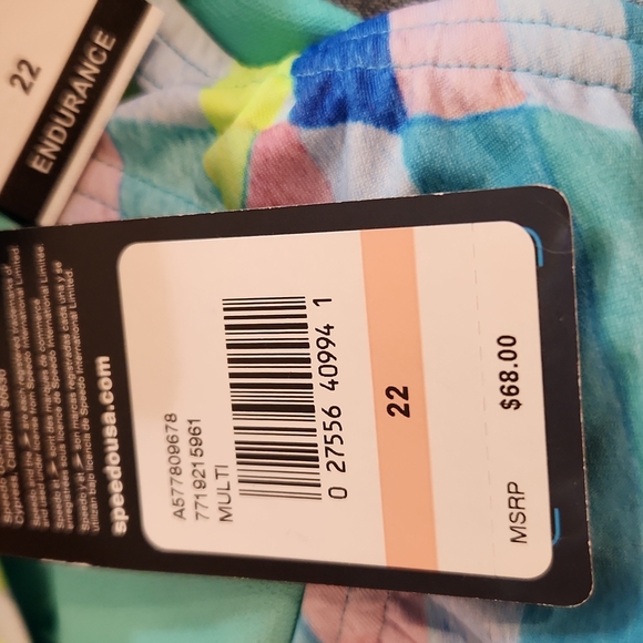 Speedo Endurance Girls 1pc Swimsuit Sz 22 Bathing Suit New - Picture 8 of 8